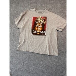 Merch Traffic Mens 2XL Gray It Was All A Dream‎ Notorious BIG T Shirt